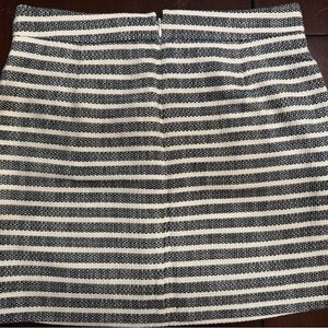 J. Crew Black and White Striped Pencil Skirt